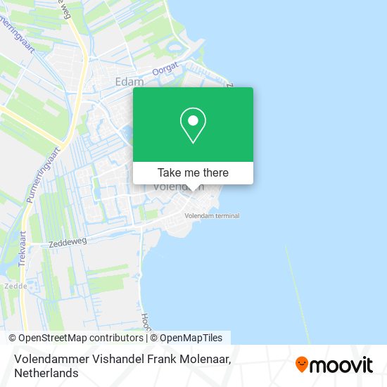 Volendammer Vishandel Frank Molenaar map