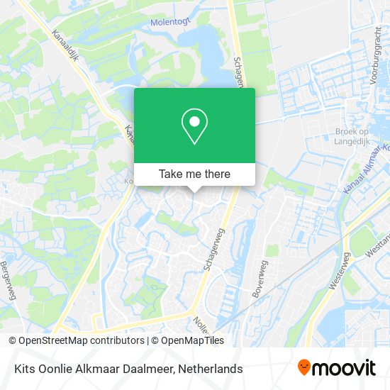 Kits Oonlie Alkmaar Daalmeer map
