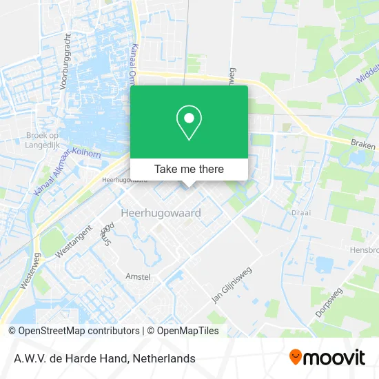 A.W.V. de Harde Hand map