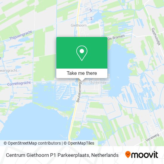 Centrum Giethoorn P1 Parkeerplaats Karte