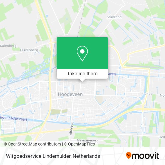 Witgoedservice Lindemulder map