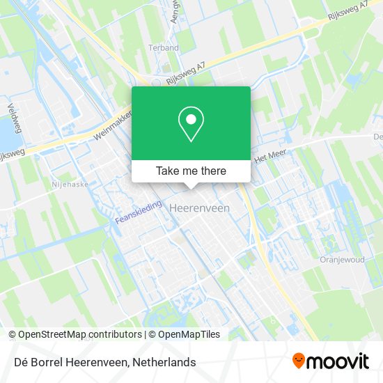 Dé Borrel Heerenveen map