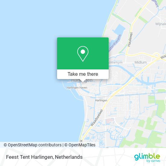 Feest Tent Harlingen map