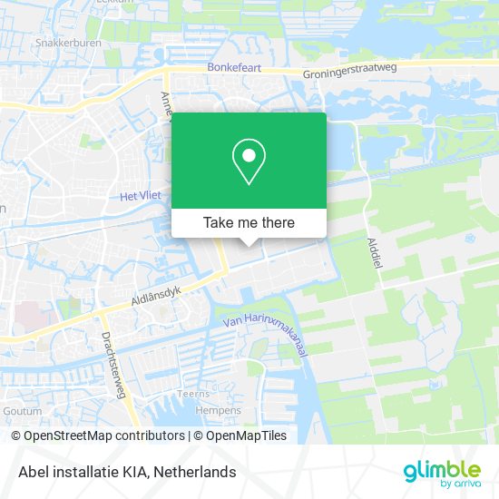 Abel installatie KIA map