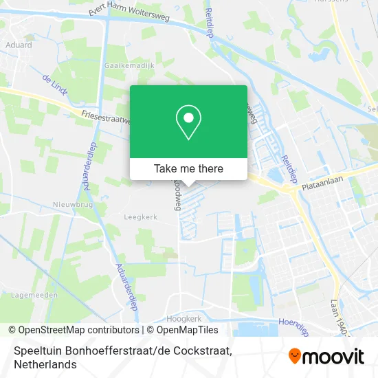 Speeltuin Bonhoefferstraat / de Cockstraat map