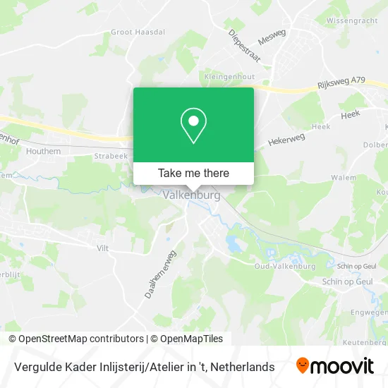 Vergulde Kader Inlijsterij / Atelier in 't map