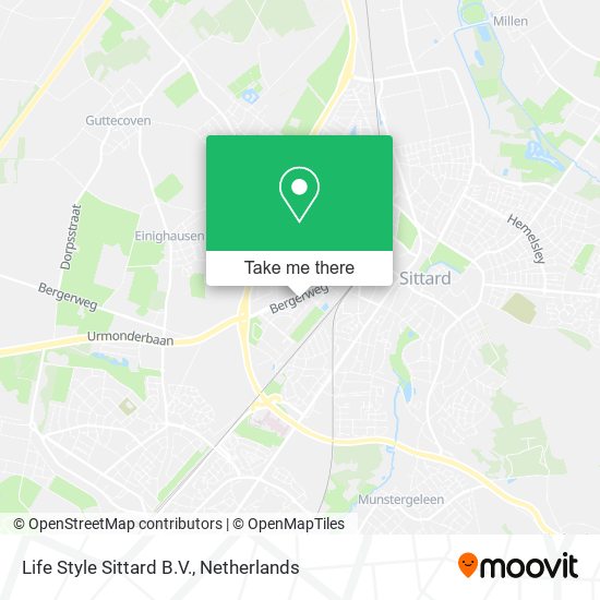 Life Style Sittard B.V. map