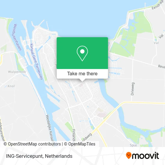 ING-Servicepunt map