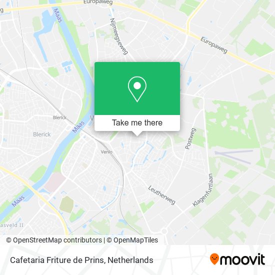 Cafetaria Friture de Prins map
