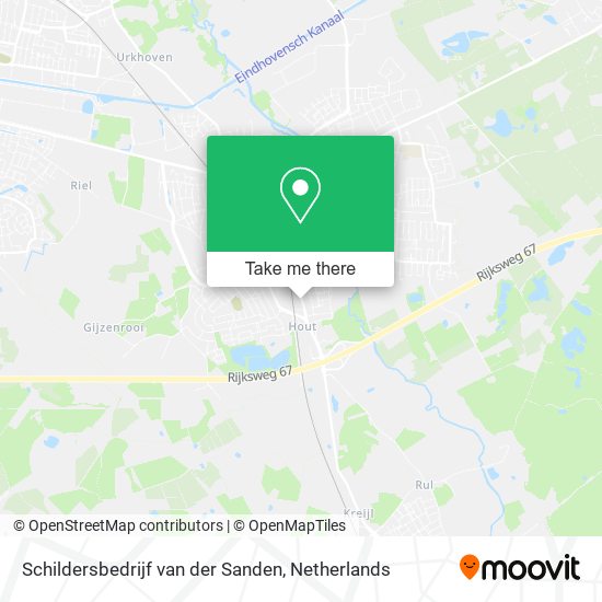 Schildersbedrijf van der Sanden map