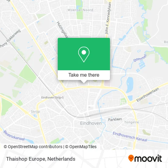 Thaishop Europe map