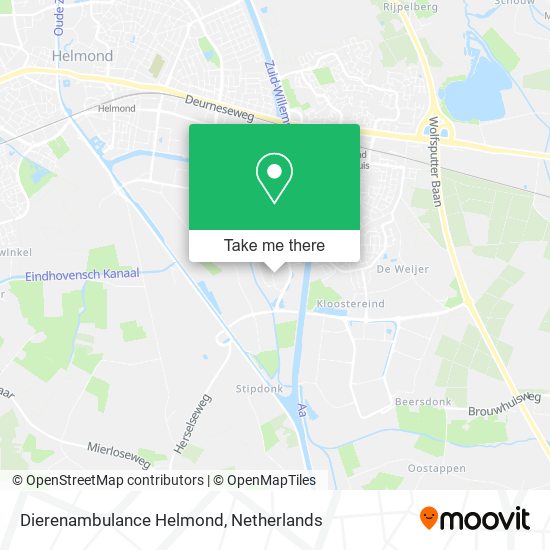 Dierenambulance Helmond map