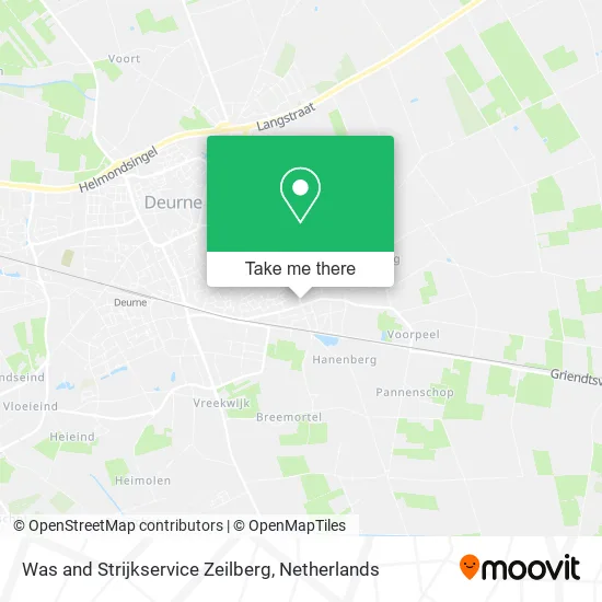 Was and Strijkservice Zeilberg map