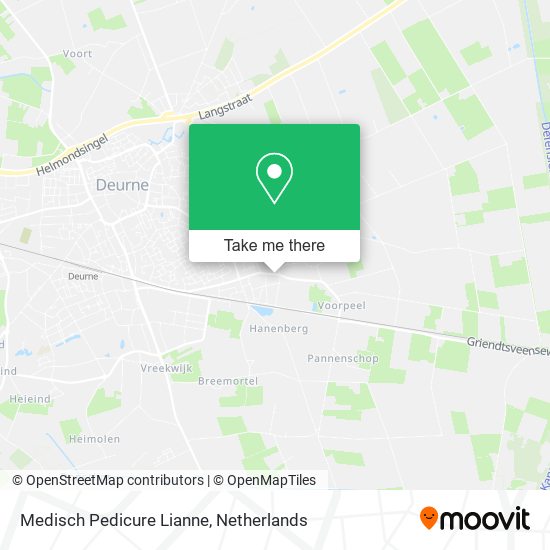 Medisch Pedicure Lianne map