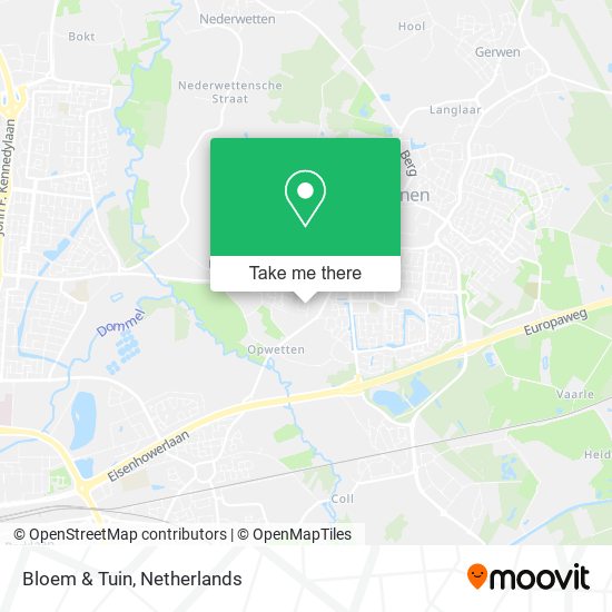 Bloem & Tuin map