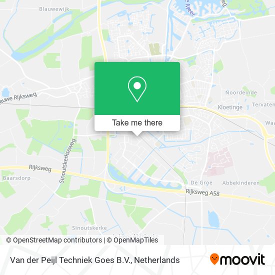 Van der Peijl Techniek Goes B.V. map