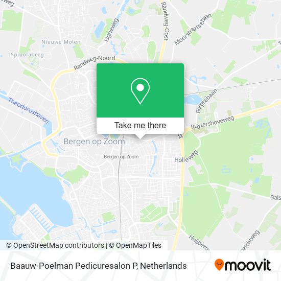 Baauw-Poelman Pedicuresalon P map