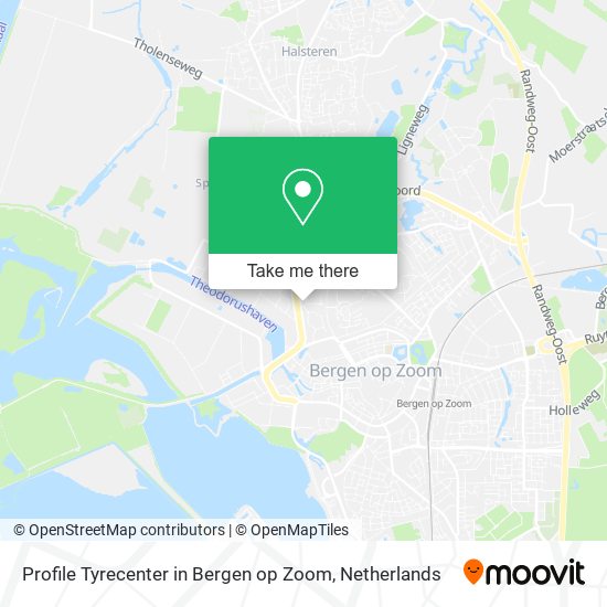 Profile Tyrecenter in Bergen op Zoom Karte