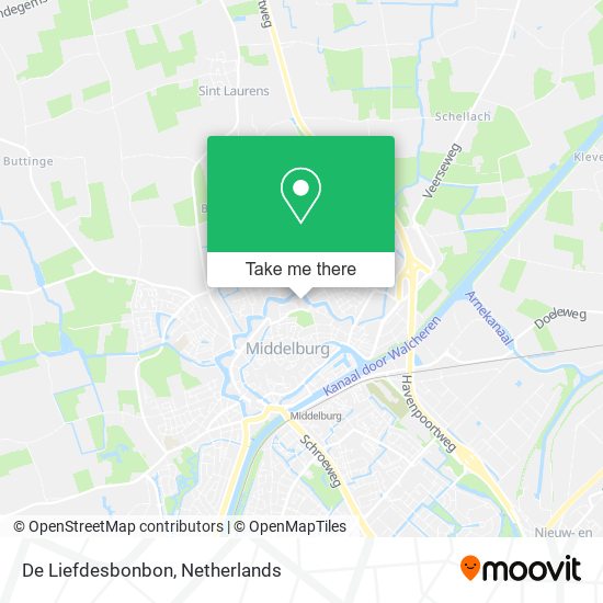 De Liefdesbonbon map