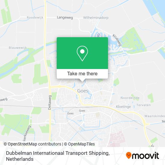 Dubbelman Internationaal Transport Shipping map