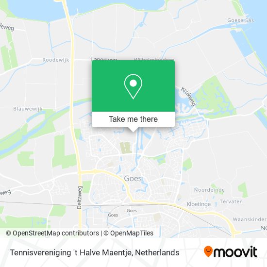 Tennisvereniging 't Halve Maentje map