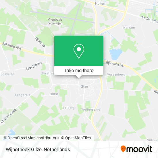 Wijnotheek Gilze map