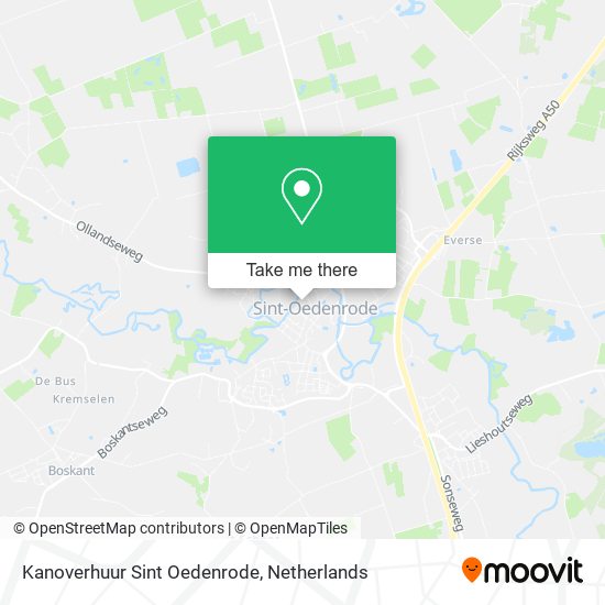 Kanoverhuur Sint Oedenrode map