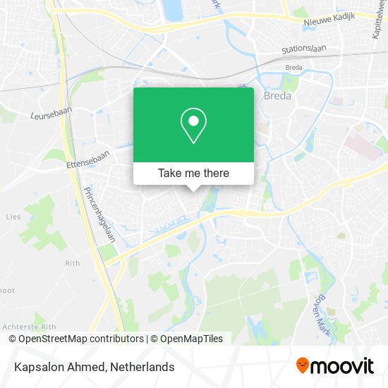 Kapsalon Ahmed map