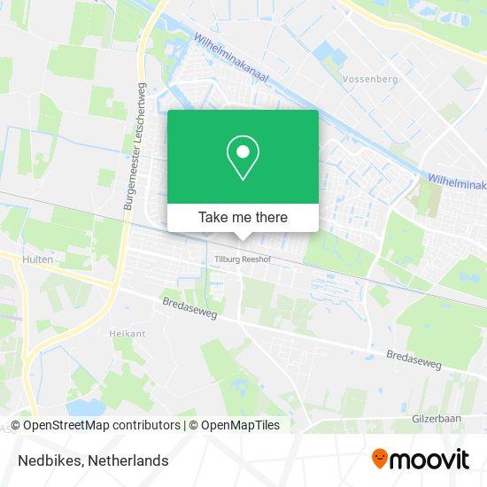 Nedbikes map