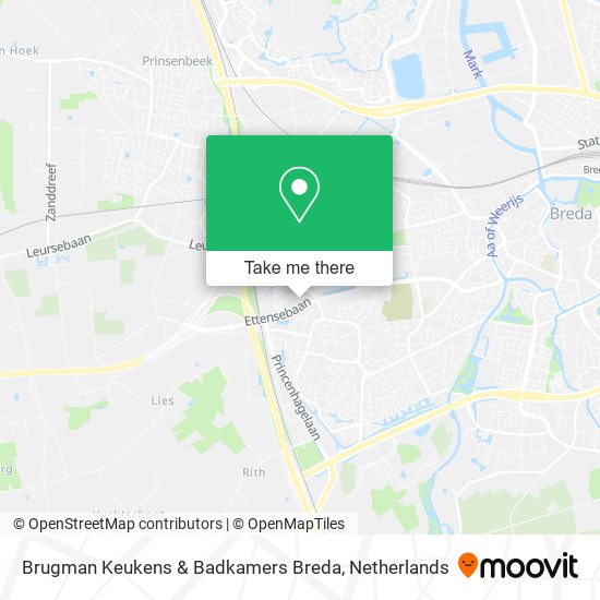 Brugman Keukens & Badkamers Breda map