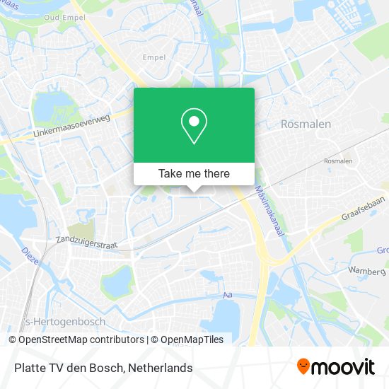 Platte TV den Bosch map