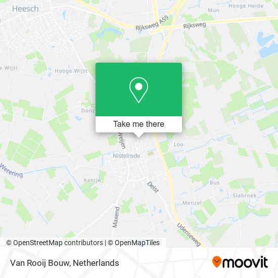 Van Rooij Bouw map