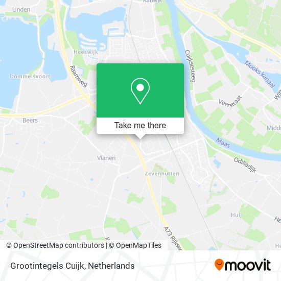 Grootintegels Cuijk map