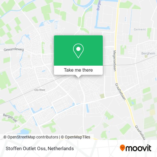 Stoffen Outlet Oss map