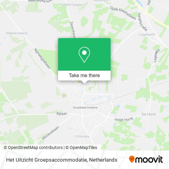 Het Uitzicht Groepsaccommodatie map