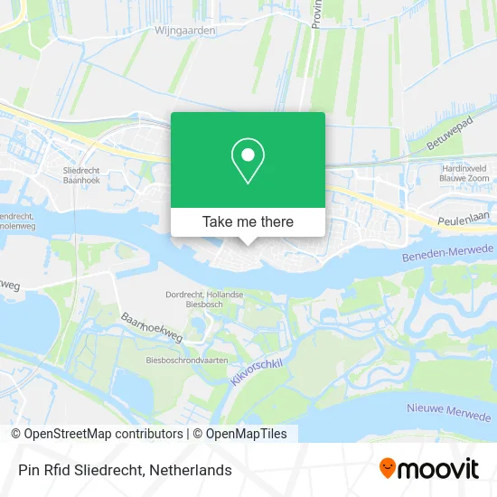 Pin Rfid Sliedrecht map