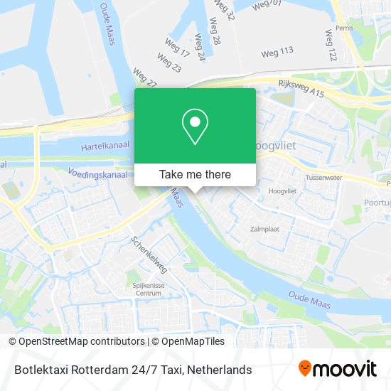 Botlektaxi Rotterdam 24/7 Taxi Karte