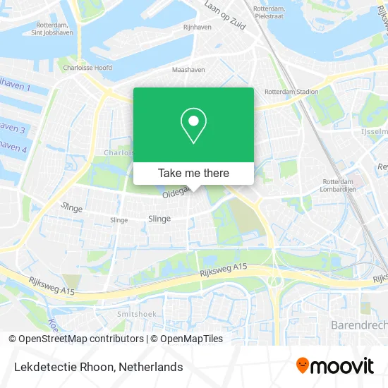 Lekdetectie Rhoon map