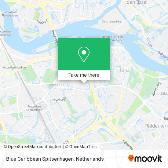 Blue Caribbean Spitsenhagen map