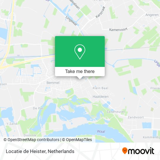 Locatie de Heister Karte