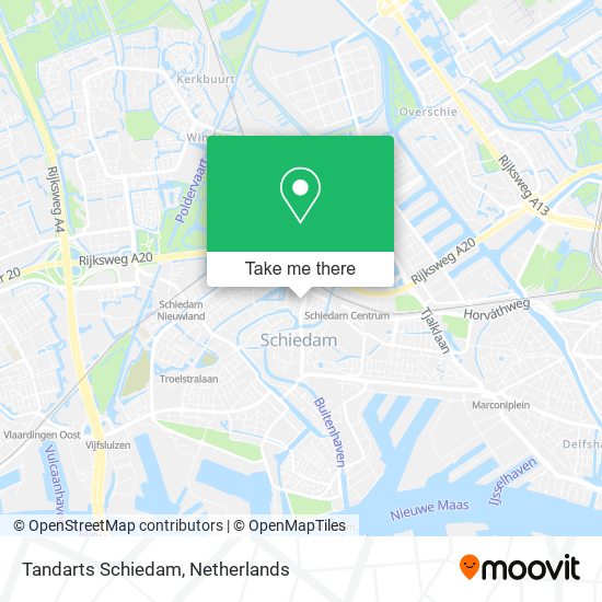 Tandarts Schiedam map