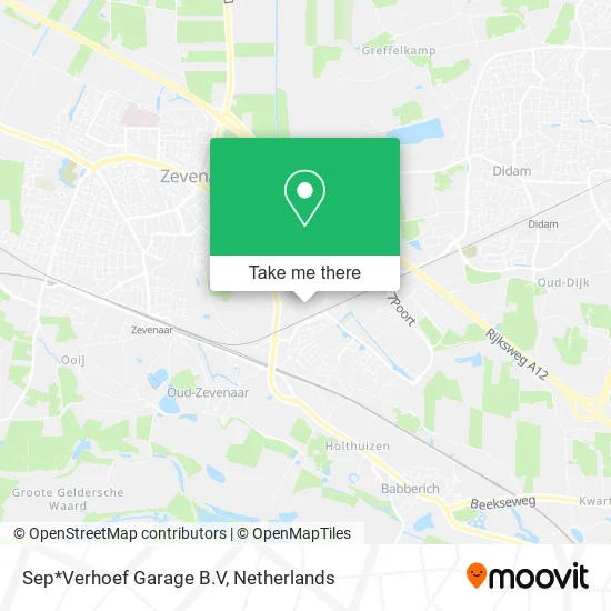 Sep*Verhoef Garage B.V map