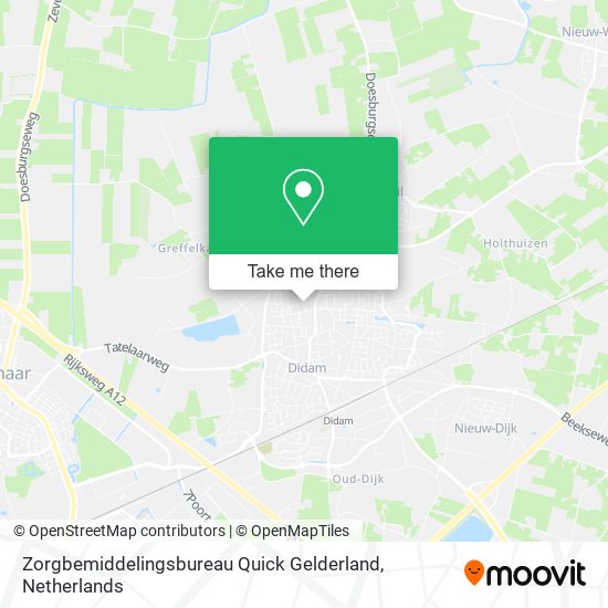 Zorgbemiddelingsbureau Quick Gelderland Karte