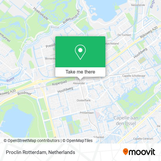 Proclin Rotterdam map