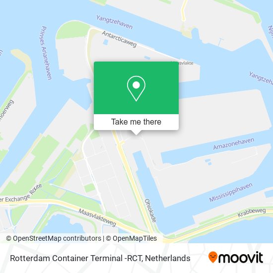 Rotterdam Container Terminal -RCT Karte