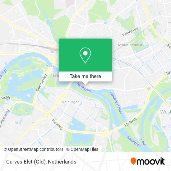 Curves Elst (Gld) map