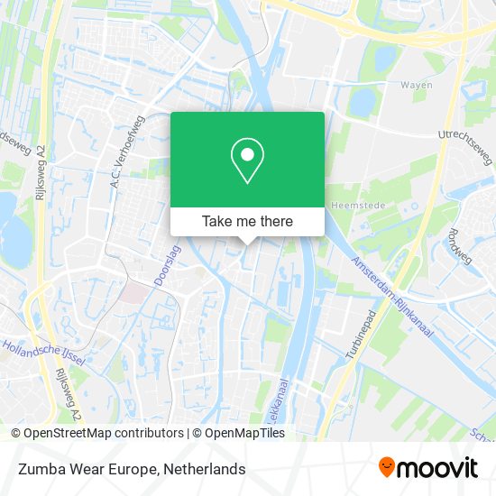 Zumba Wear Europe map