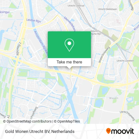Gold Wonen Utrecht BV map