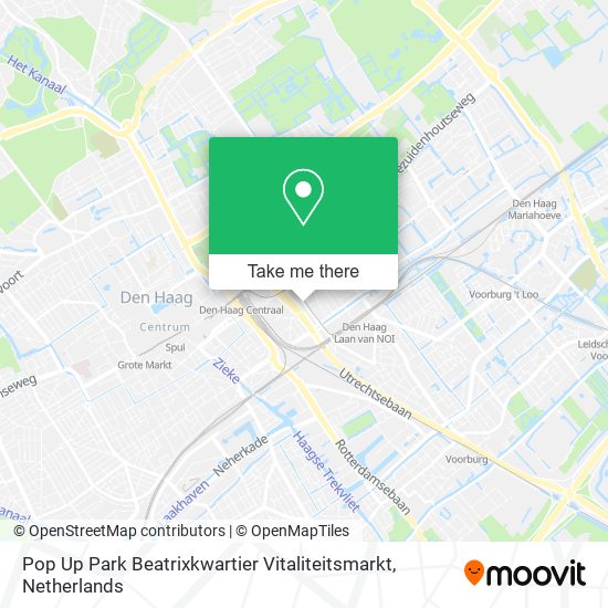 Pop Up Park Beatrixkwartier Vitaliteitsmarkt map