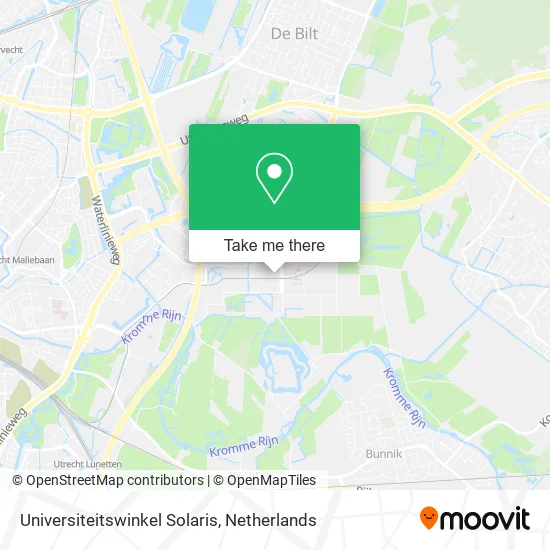 Universiteitswinkel Solaris map